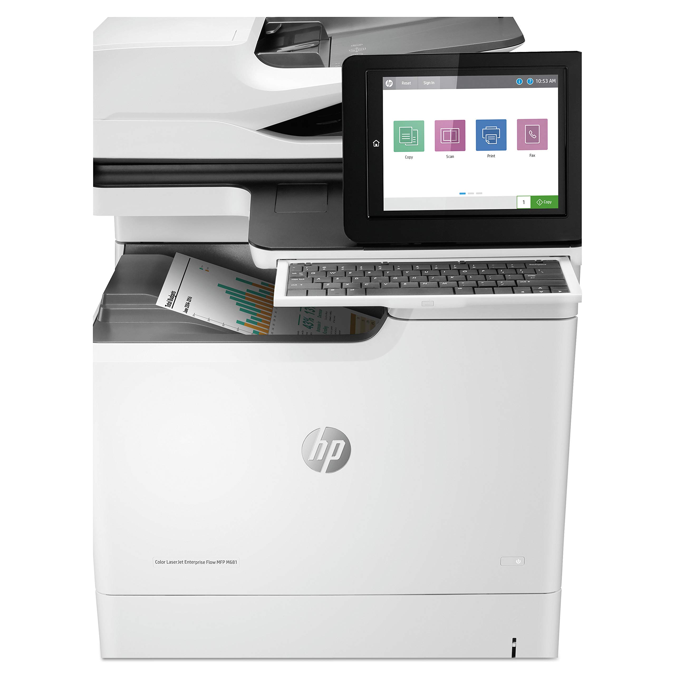 Amazon.com: HP 彩色雷射印表機企業版MFP M681f : 辦公用品